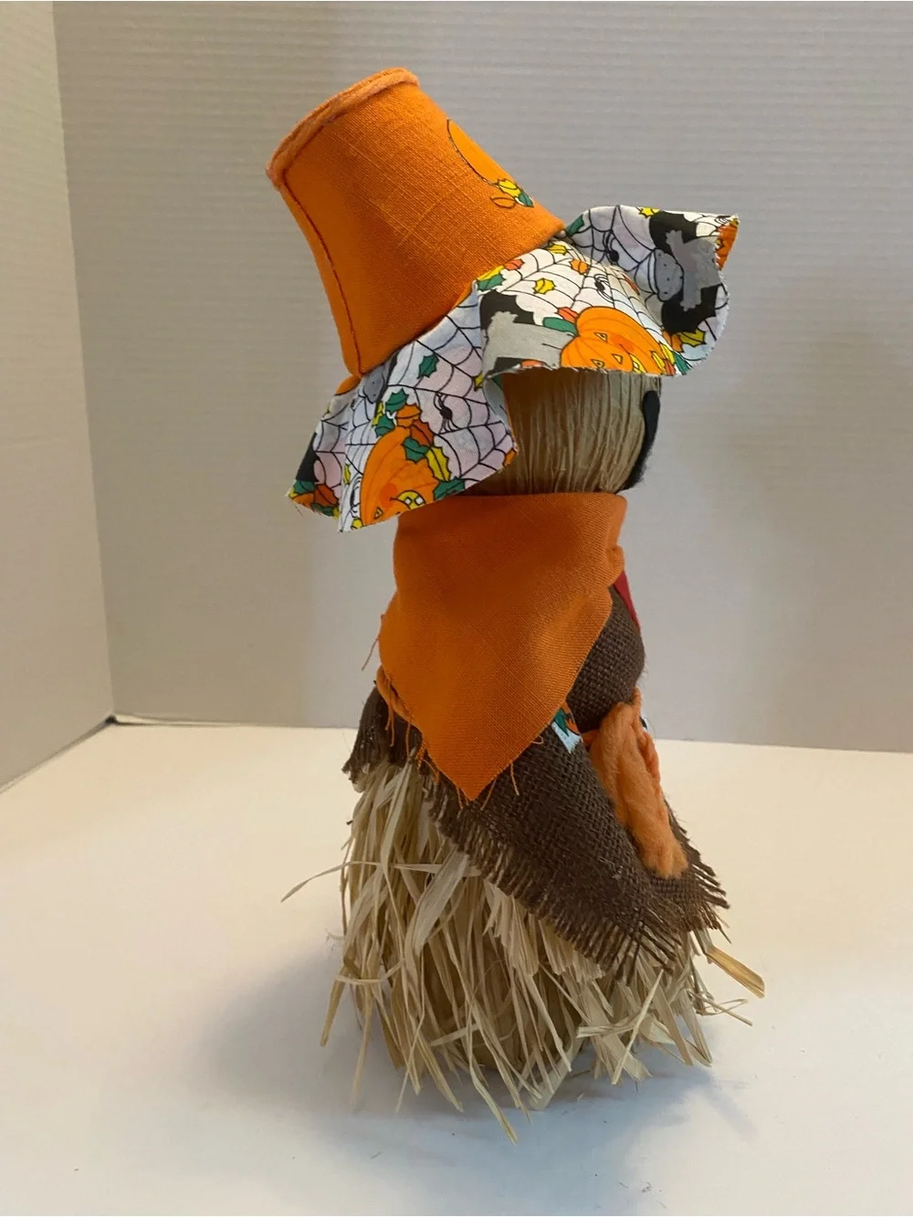 Scarecrow Harvest Decor Fabric Tabletop Decoration Fall Thanksgiving Straw
